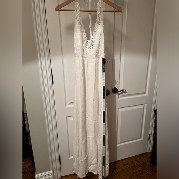 Forever 21 Women’s White Boho Maxi Dress - Picture 8 of 8